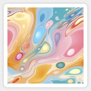 Abstract oil and water mix background Sticker